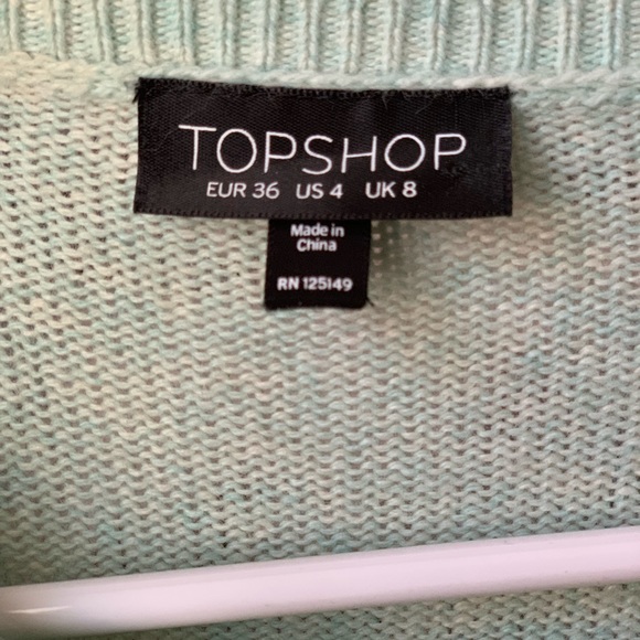 Celadon Mint Color Sweater - Picture 5 of 6